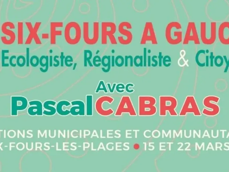 SIX-FOURS-LES-PLAGES : Pascal Cabras : « Pas une voix pour l'extrême droite »