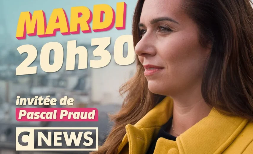 PARIS : Médias - Sarah Knafo invitée de Pascal Praud ce mardi soir sur CNews