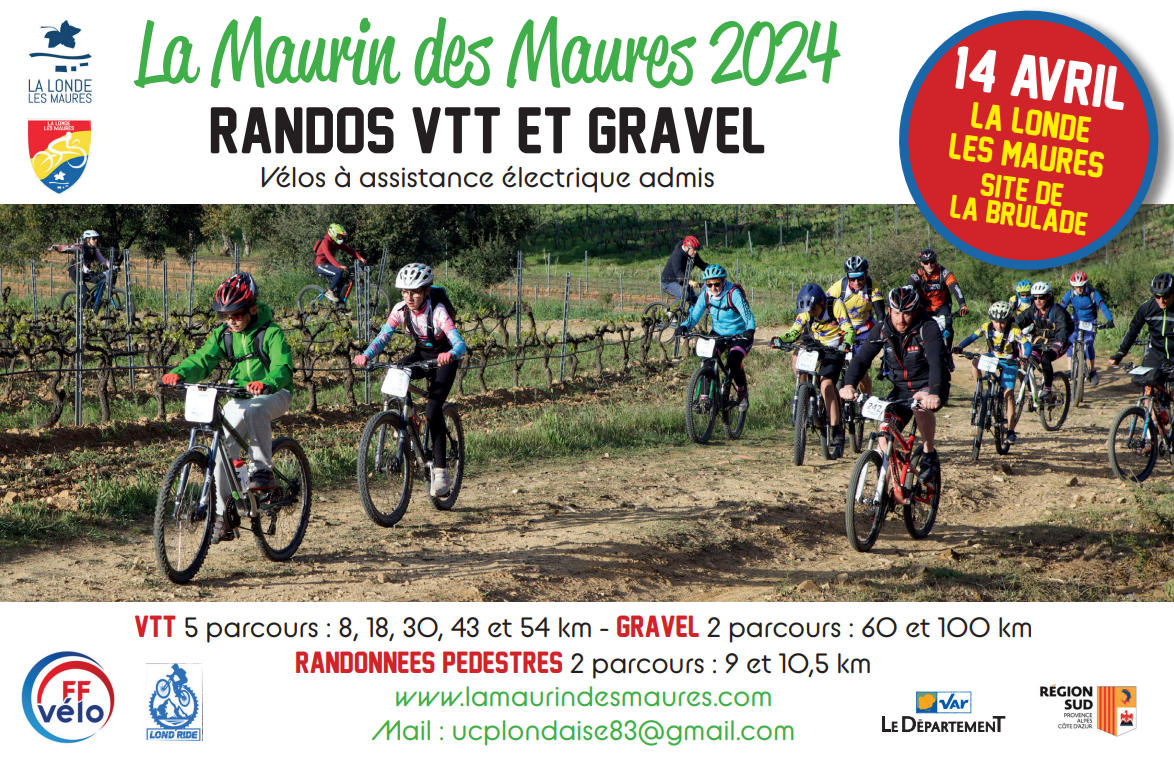 LA LONDE LES MAURES : Dimanche 14 avril, 23ème édition de La Maurin des