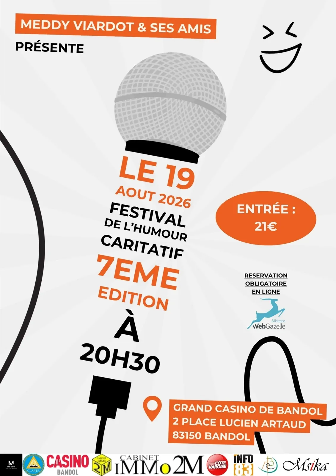 BANDOL : Festival de l'Humour - Une 7ème édition solidaire au profit des enfants varois