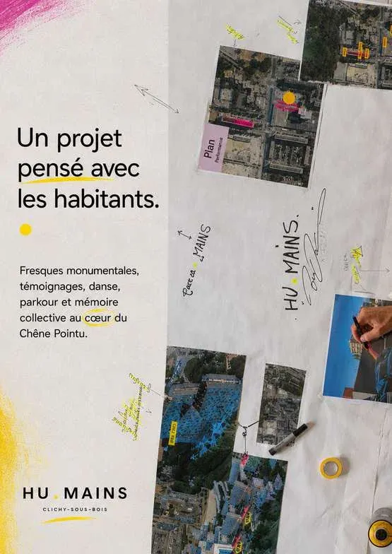 CLICHY-SOUS-BOIS : Art éphémère - Une fresque monumentale vouée à la démolition pour célébrer les li