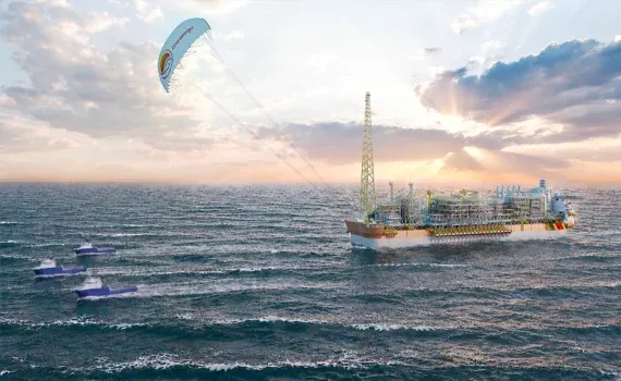 DÉCARBONATION MARITIME : TotalEnergies et ses partenaires testent la traction par kite pour un FPSO