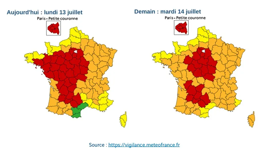 FRANCE : Canicule - 76 départements en alerte, VINCI Autoroutes appelle à la plus grande vigilance