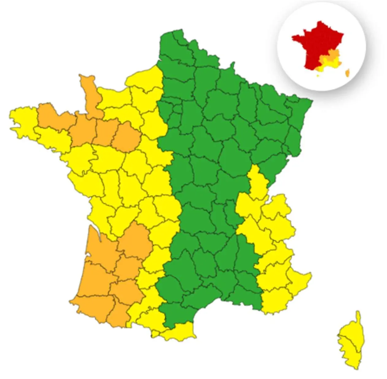 FRANCE : Canicule - La vigilance rouge étendue à 72 départements, appels à la prudence sur les route