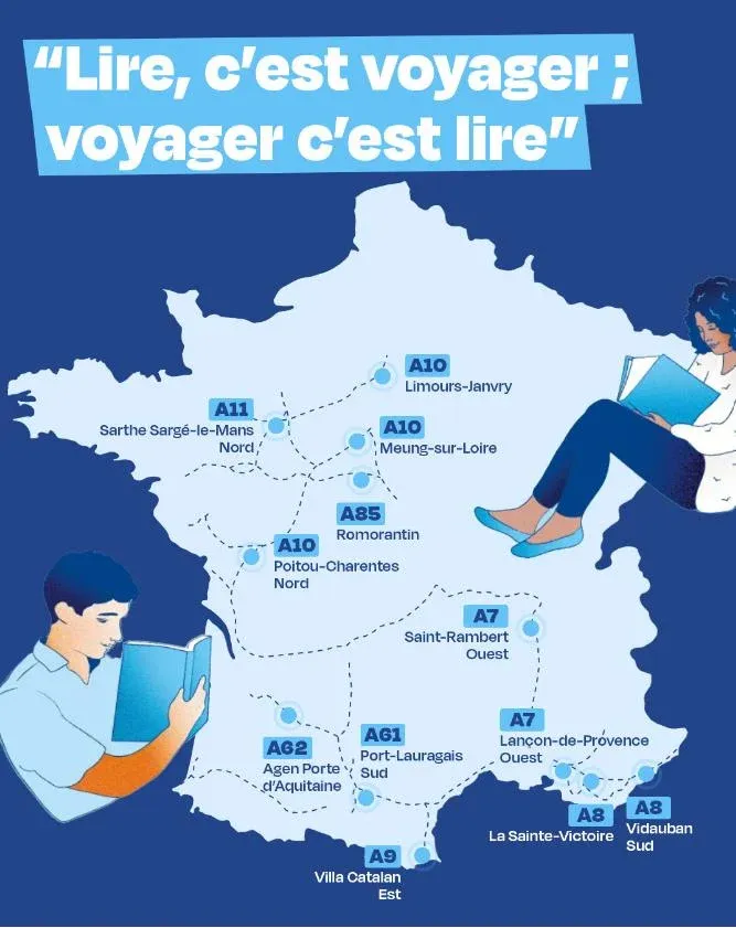 FRANCE : Lecture - VINCI Autoroutes et Hervé Le Tellier offrent 20 000 livres sur les aires de vacan