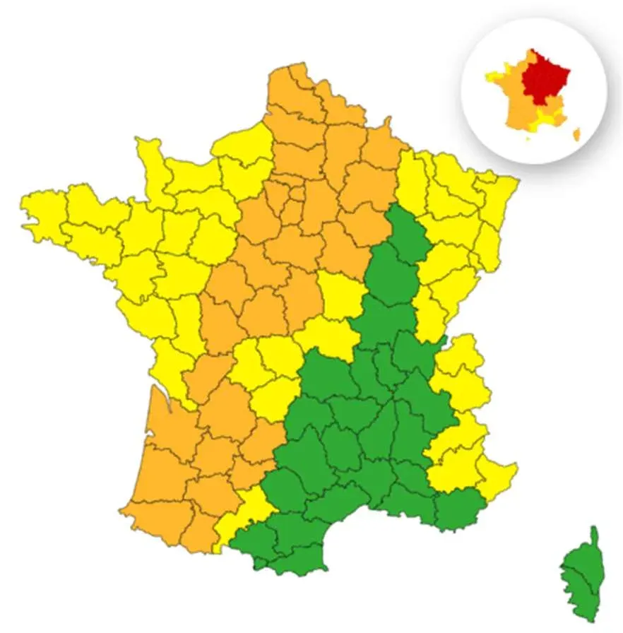 FRANCE : Météo - Double alerte canicule et orages, VINCI Autoroutes appelle à la prudence sur les ro
