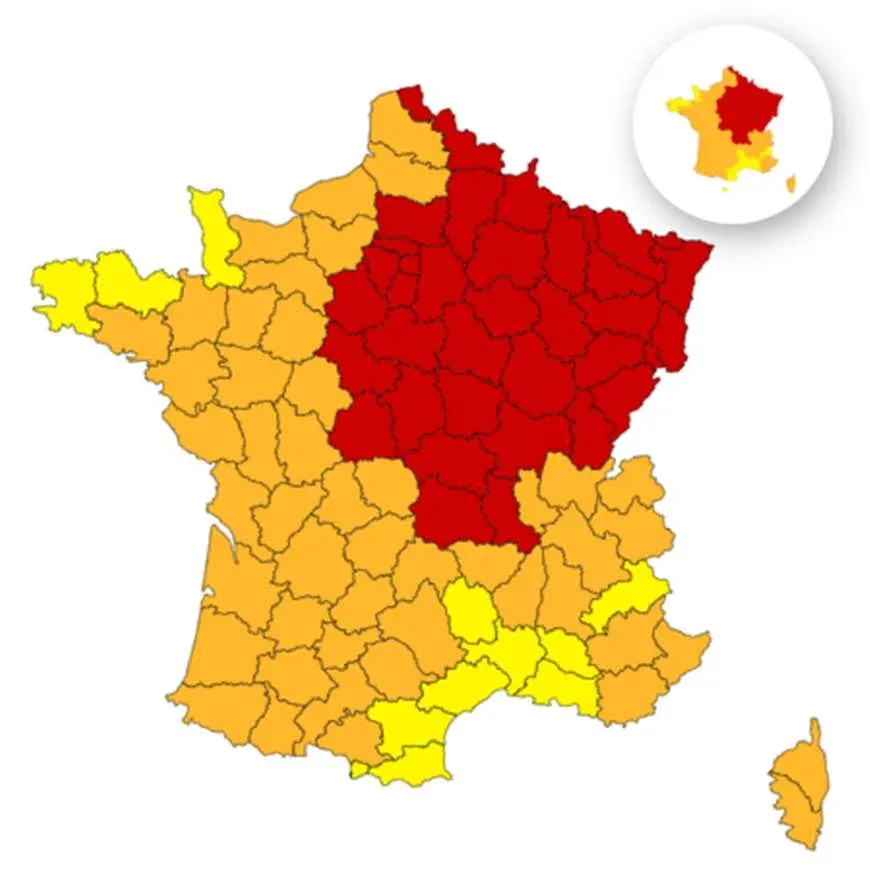 FRANCE : Météo - Double alerte canicule et orages, VINCI Autoroutes appelle à la prudence sur les ro