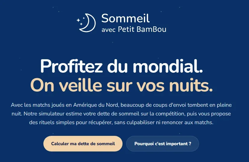 FRANCE : Mondial 2026 - Petit BamBou aide les supporters à ne pas prendre un carton rouge de fatigue