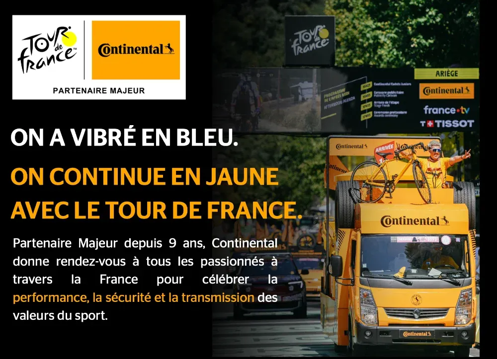FRANCE : Tour de France 2026 - Continental s'impose comme un acteur clé au cœur de la Grande Boucle