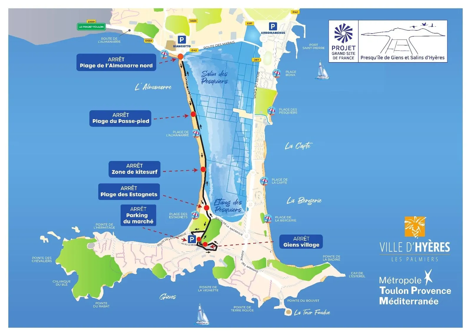 HYÈRES : Mobilité douce - Le petit train de la presqu'île de Giens reprend du service le 1er juillet