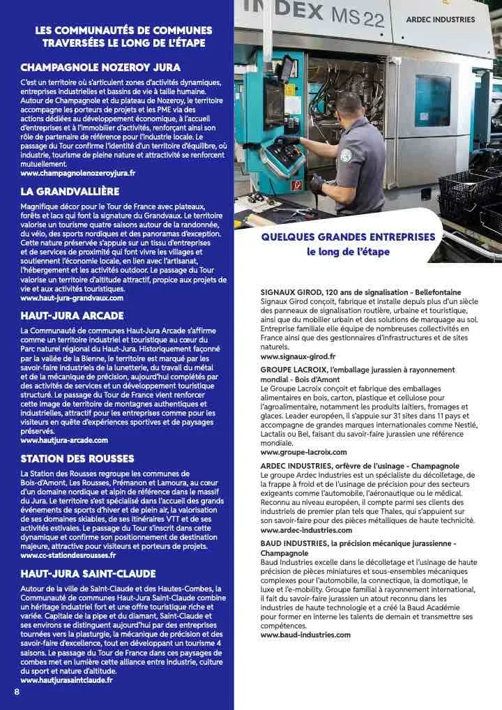 JURA : Économie - Le Tour de France, accélérateur d’attractivité pour le territoire
