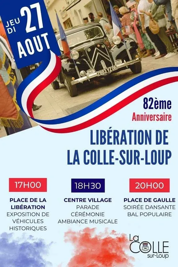 LA COLLE-SUR-LOUP : Histoire - La commune commémorera le 82ème anniversaire de sa Libération le 27 a