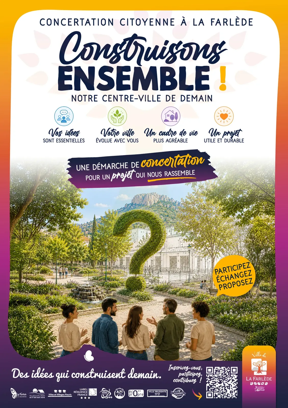 LA FARLÈDE : Urbanisme - La Ville convie les habitants à dessiner le cœur de ville de 2031