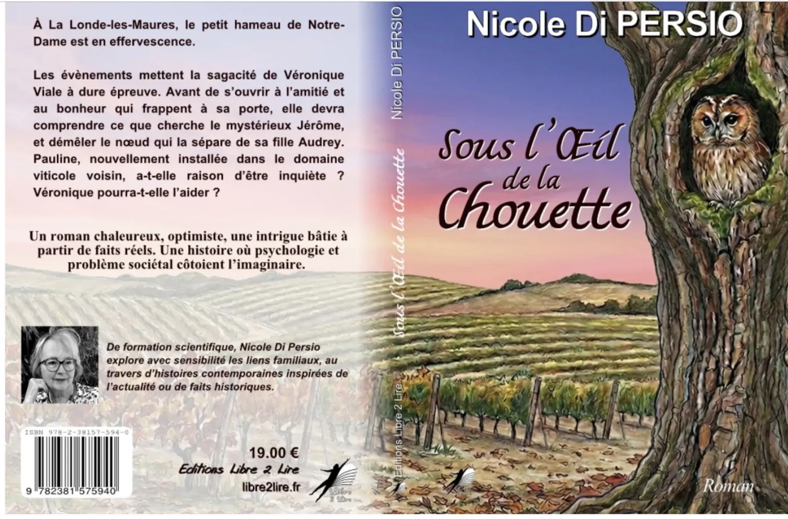 LA LONDE-LES-MAURES : Nicole Di Persio publie « Sous l’œil de la chouette », un nouveau polar au cœu