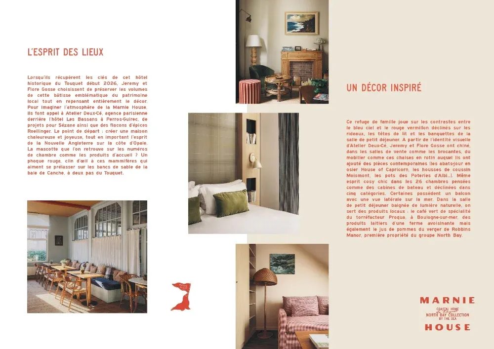 LE TOUQUET : Hôtellerie - Marnie House insuffle un esprit "French Hamptons" sur la Côte d'Opale