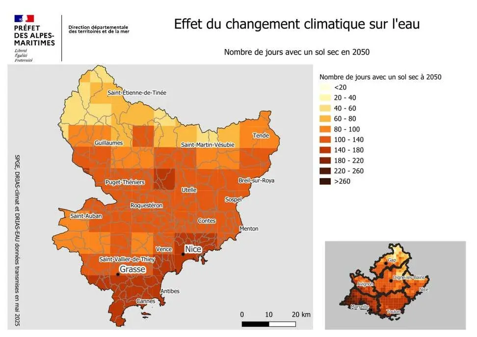 NICE : Changement climatique - L'État et les acteurs locaux dressent un constat d'urgence pour les A