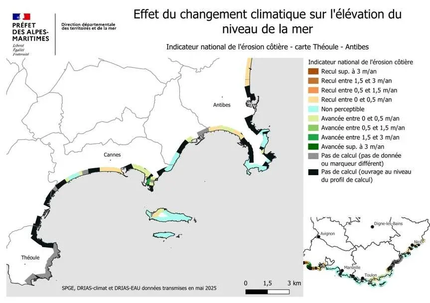 NICE : Changement climatique - L'État et les acteurs locaux dressent un constat d'urgence pour les A