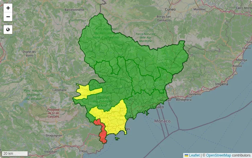 NICE : Feux de forêt - Risque très sévère dans le massif Esterel/Tanneron ce jeudi
