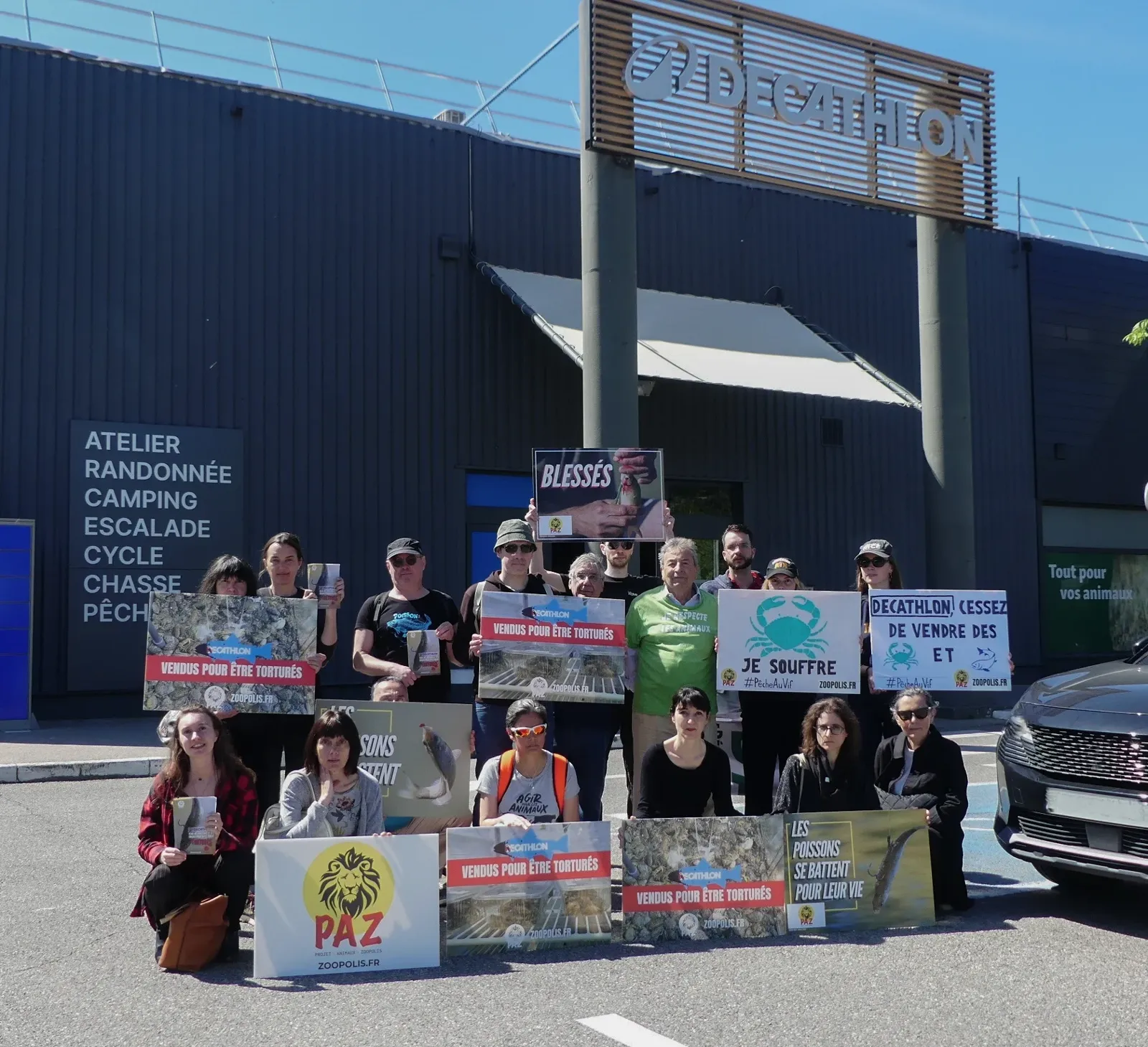 NICE : Protection animale - Mobilisation contre la vente de crabes vivants pour la pêche au vif chez