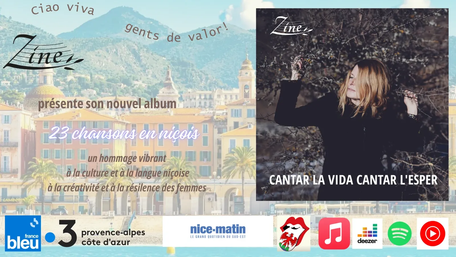 NICE : Zine, la "trobairitz" niçoise, entre hommages poignants et concerts d'été