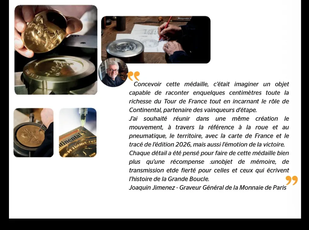 PARIS : Tour de France 2026 - Continental et la Monnaie de Paris forgent la nouvelle médaille des va