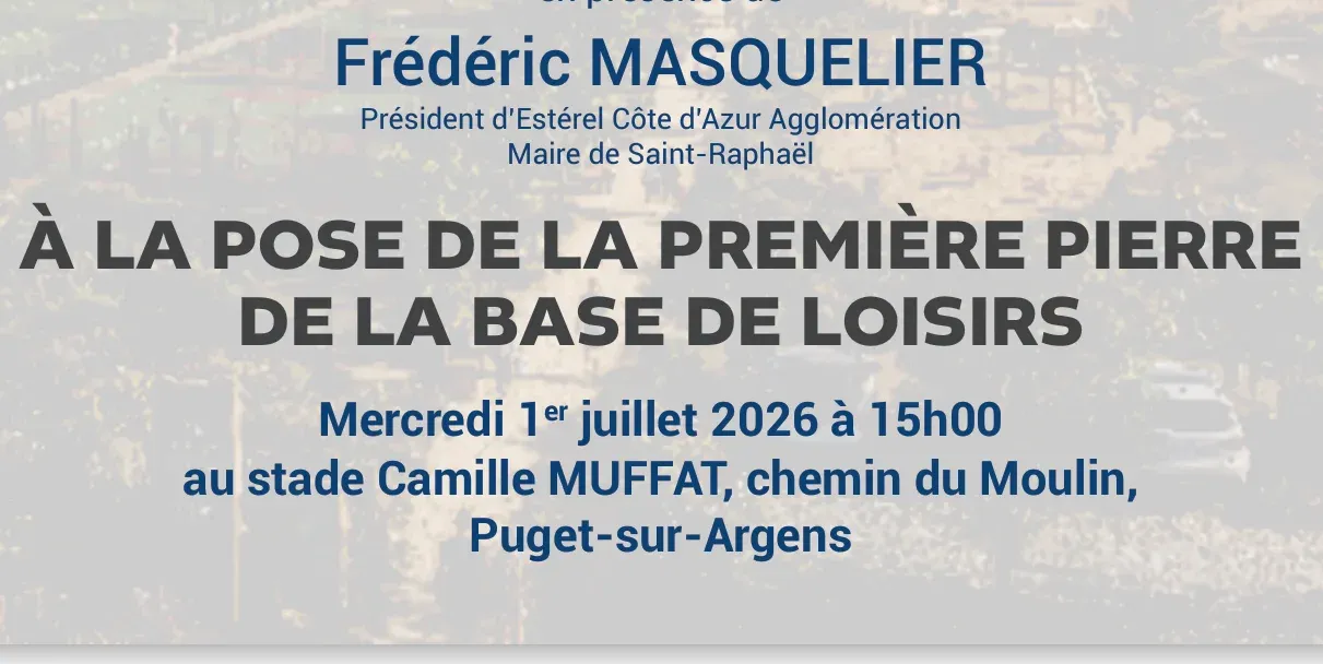 PUGET-SUR-ARGENS : Base de loisirs - Lancement d'un projet structurant pour le territoire