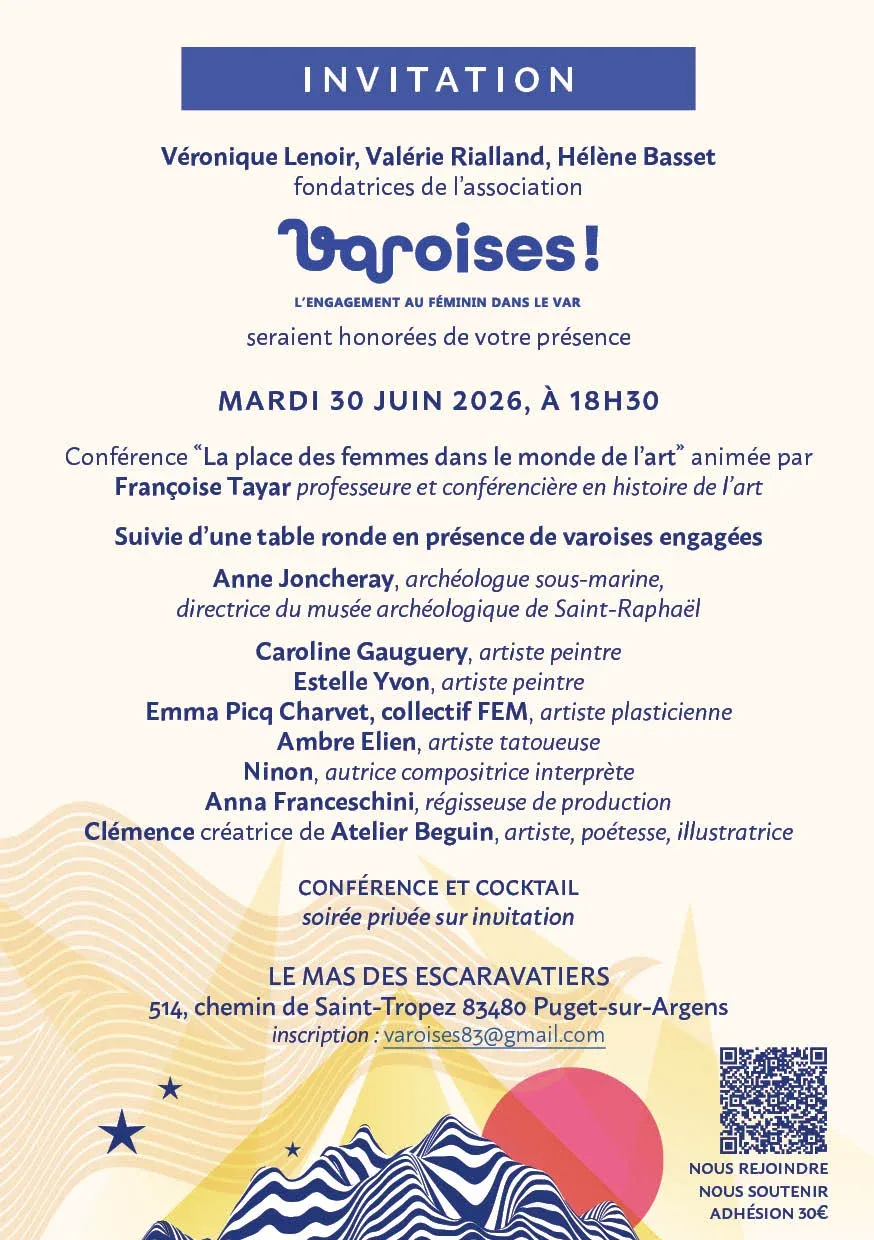 PUGET-SUR-ARGENS : Culture - Les femmes engagées du monde de l'art à l'honneur