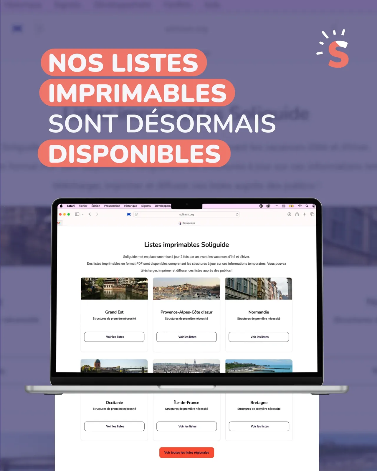 RÉGION SUD : Solidarité - Soliguide cartographie les services ouverts cet été et renforce son mailla