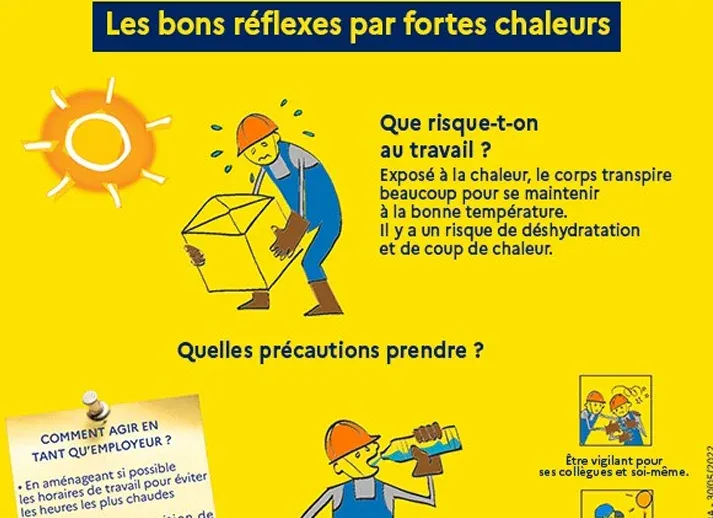 TOULON : Canicule - Les horaires des chantiers du BTP aménagés pour protéger les salariés