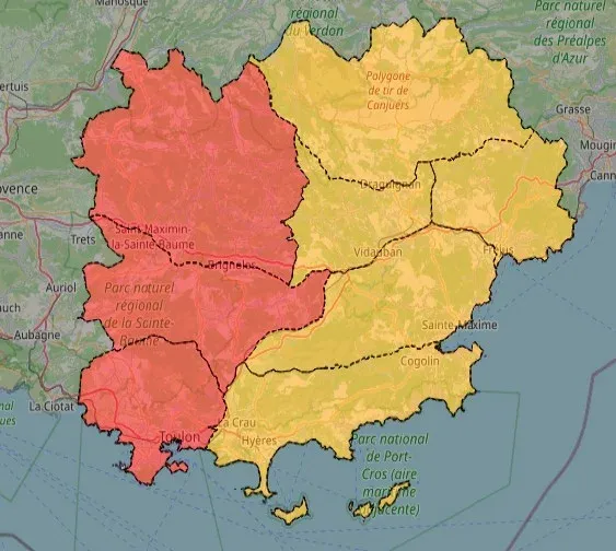TOULON : Prévention feux de forêt - Trois massifs varois fermés pour risque très sévère