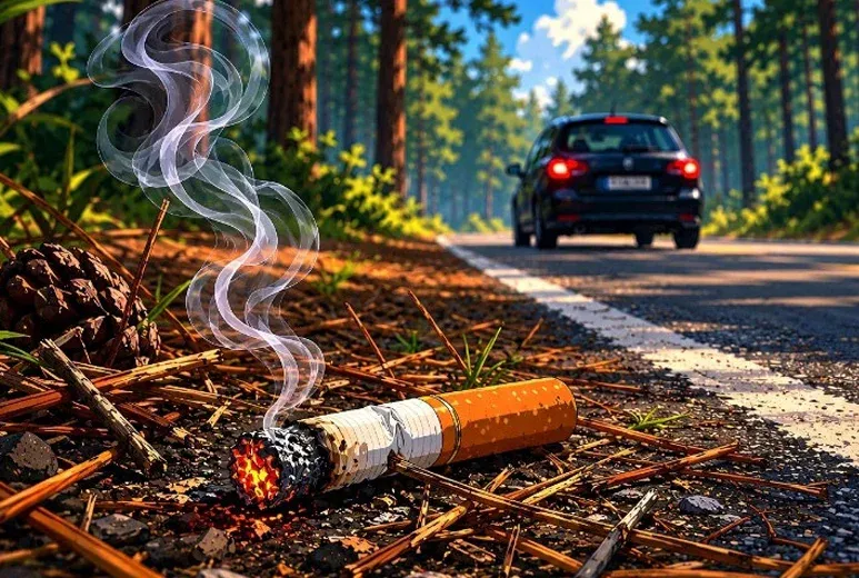 VIDAUBAN : Feux de forêt - Une campagne pour stopper le jet de mégots depuis les voitures