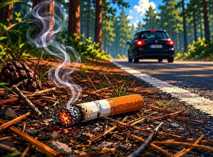 VIDAUBAN : Feux de forêt - Une campagne pour stopper le jet de mégots depuis les voitures