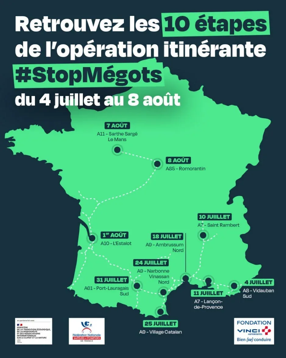 VIDAUBAN : Feux de forêt - Une campagne pour stopper le jet de mégots depuis les voitures