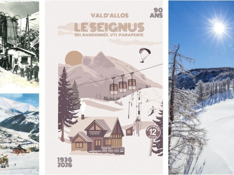 VAL D'ALLOS : 90 ans - La station du Seignus célèbre son histoire avec un mois d'animations