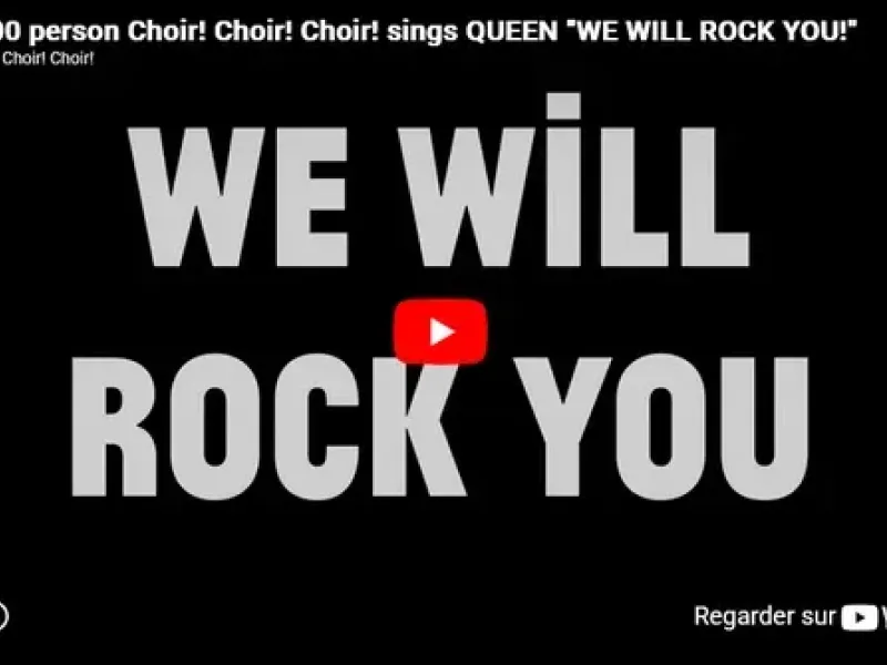 PARIS : Musique - Choir! Choir! Choir! transforme le public en une chorale géante pour une soirée Qu