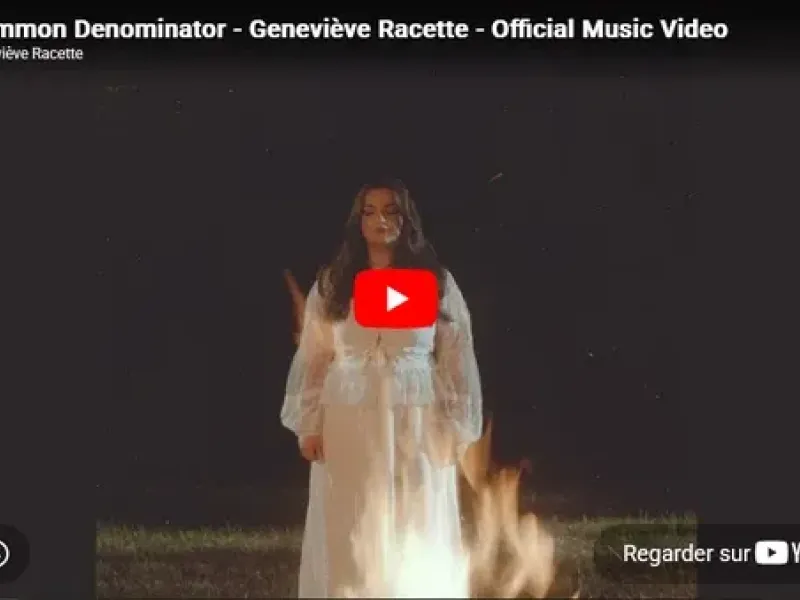 PARIS : Musique - La chanteuse folk-pop canadienne Geneviève Racette en concert à la Péniche Antipod