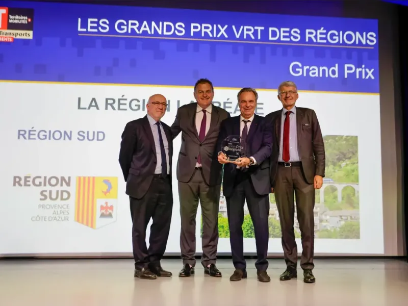 MARSEILLE : Transports - La Région Sud lauréate du Grand Prix des Régions Ville, Rail & Transports