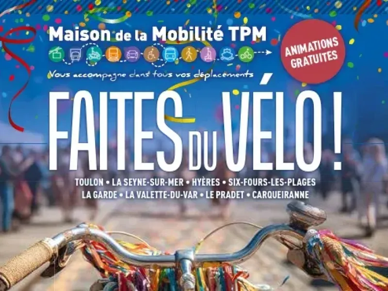 TOULON : Mobilité douce - La métropole TPM se met en selle pour l'opération « Mai à vélo »