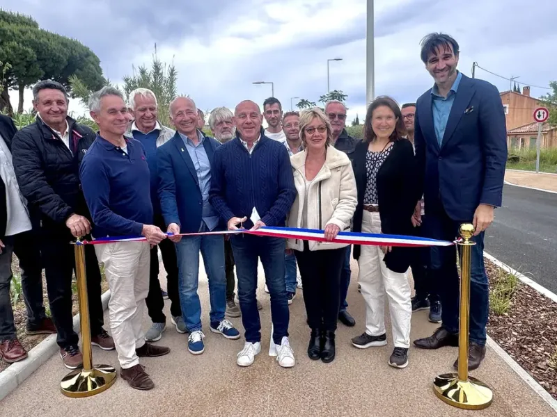BORMES-LES-MIMOSAS : Aménagement - La nouvelle traverse Deï Limbert modernise et sécurise un quartie