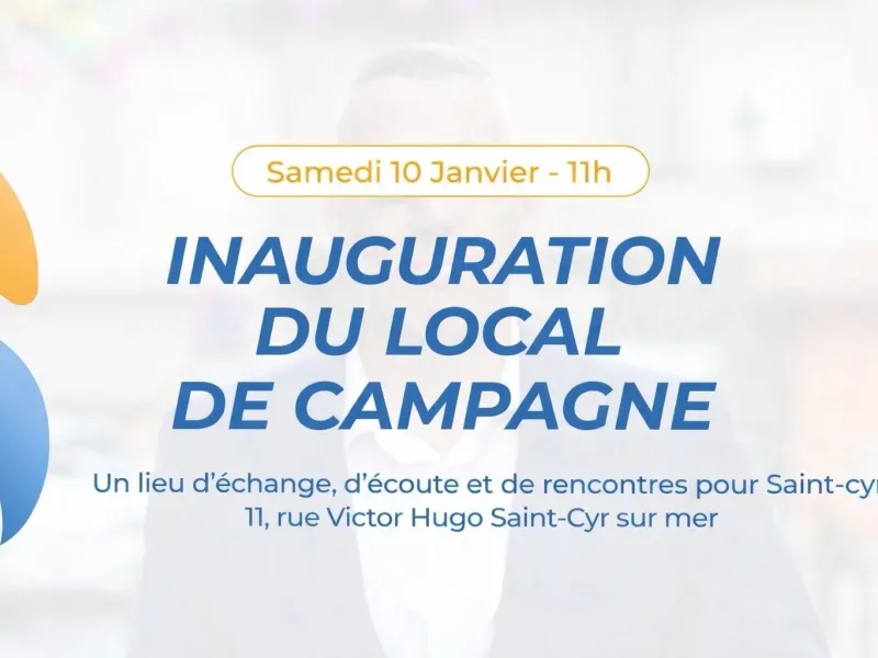 SAINT-CYR-SUR-MER : Politique - Yvan Maubé ancre sa campagne municipale en cœur de ville