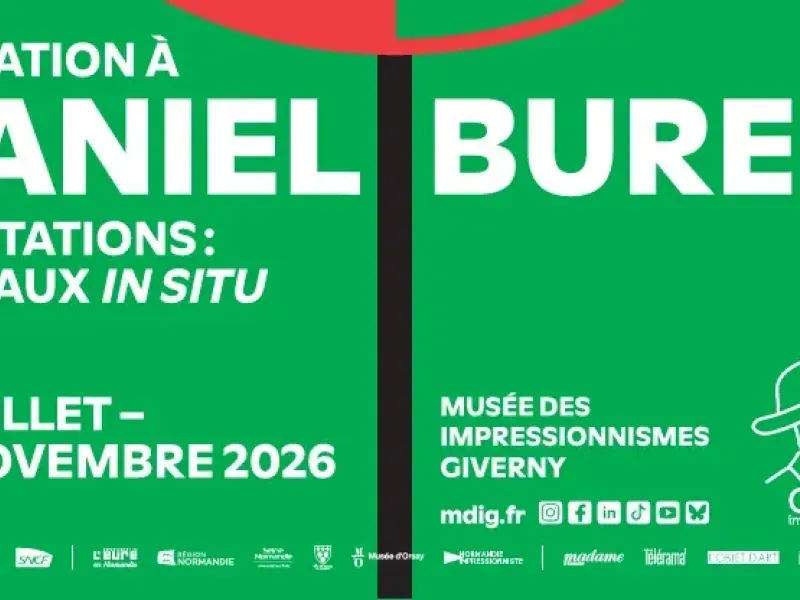 GIVERNY : Art - Daniel Buren investit le musée des impressionnismes pour le centenaire de Monet