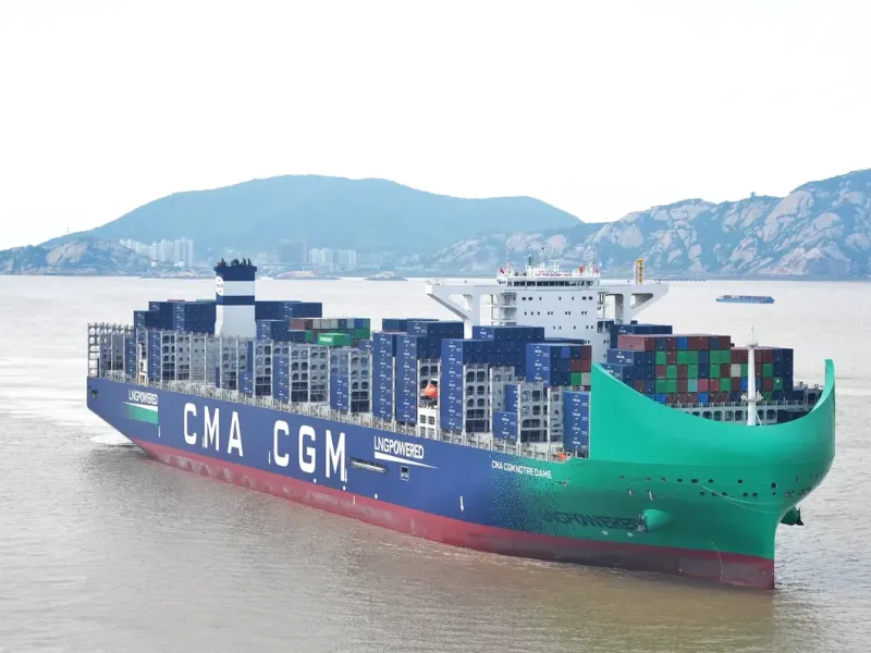 LE HAVRE : Transport maritime - CMA CGM lance le CMA CGM NOTRE DAME, plus grand porte-conteneurs fra